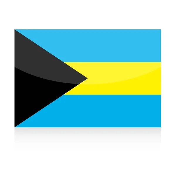 Bandera de Bahamas Vector Icono — Archivo Imágenes Vectoriales