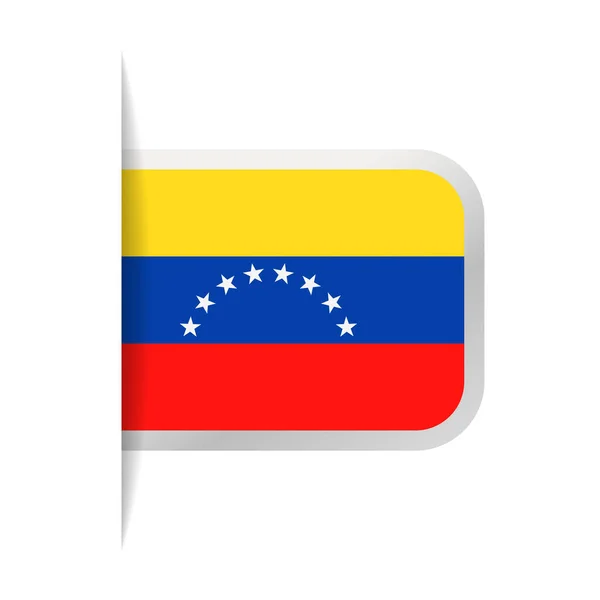 Ikonę zakładki wektor Flaga Wenezueli — Wektor stockowy