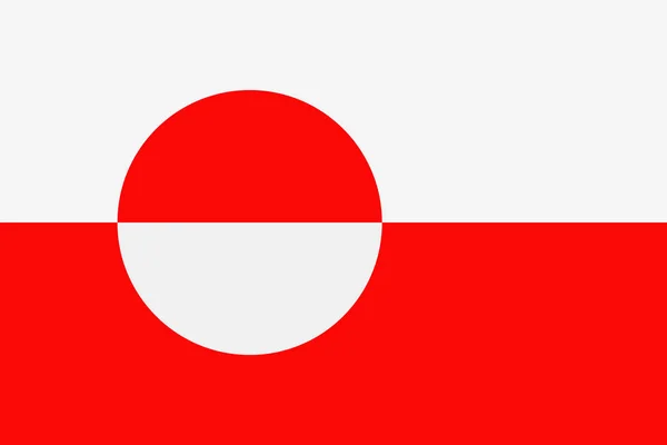 Bandeira da Gronelândia Vector Flat Icon —  Vetores de Stock