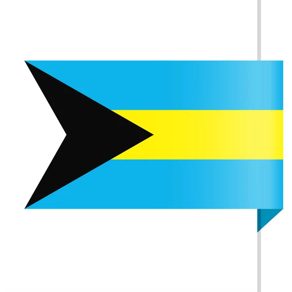 Bahama's vlag Vector bladwijzerpictogram — Stockvector