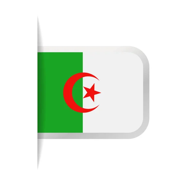 Знак вектора флага Алжира — стоковый вектор