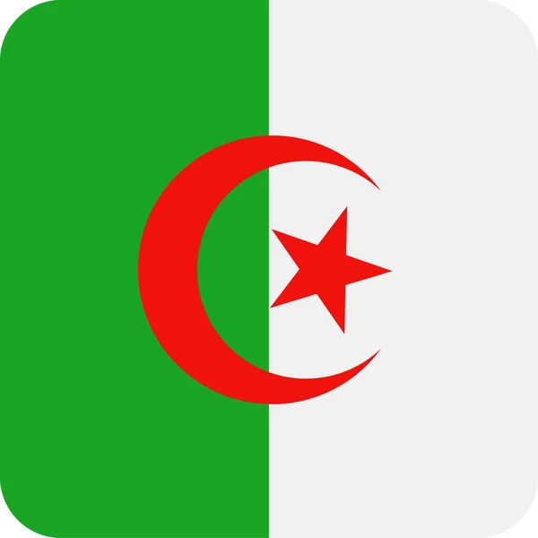 Векторная площадь Флага Алжира — стоковый вектор