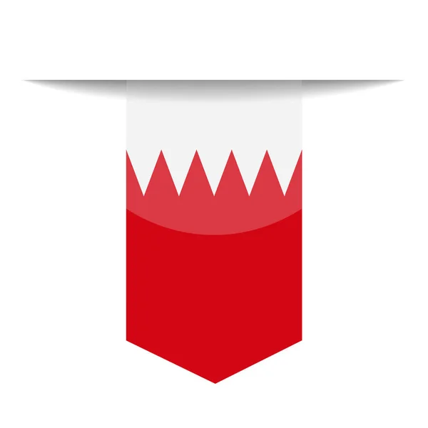 Bahrain Drapeau vectoriel Signet Icône — Image vectorielle