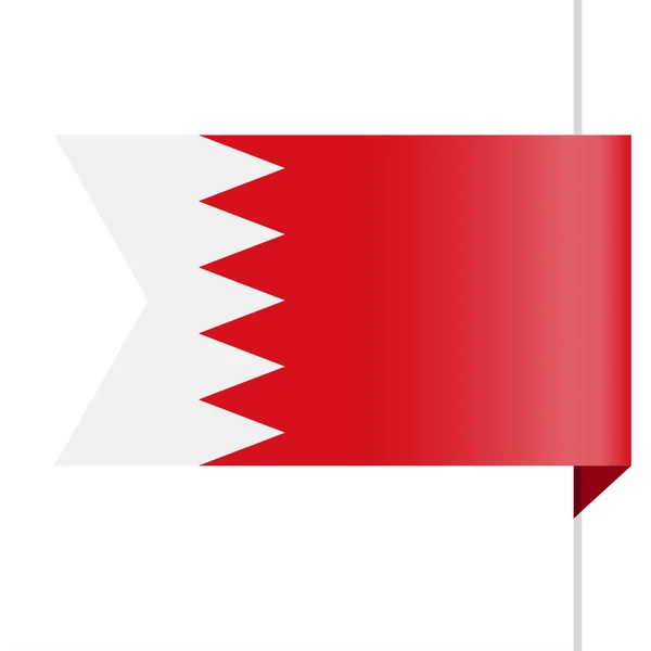 Bahrain Flag Vector Segnalibro Icona — Vettoriale Stock