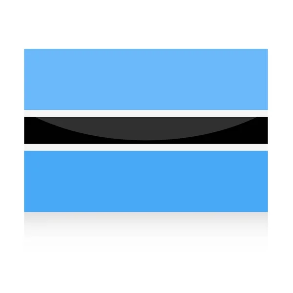 Botswana Bandera Vector icono — Archivo Imágenes Vectoriales
