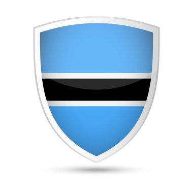 Botsvana bayrağı vektör kalkan kutsal kişilerin resmi