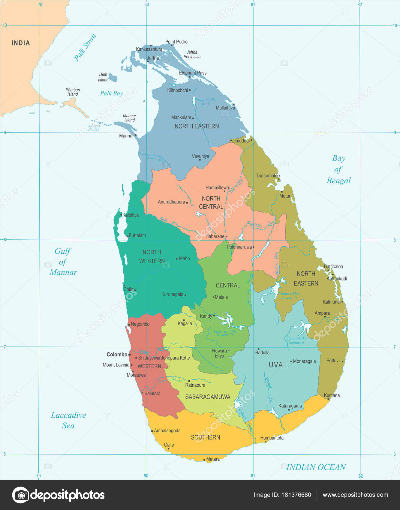 Sri lanka mapa