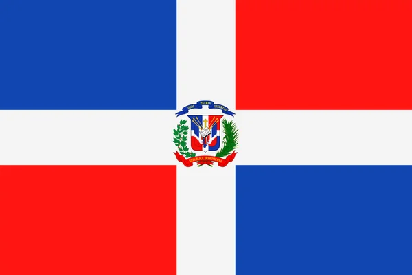 República Dominicana Bandera Vector Flat Icon — Vector de stock