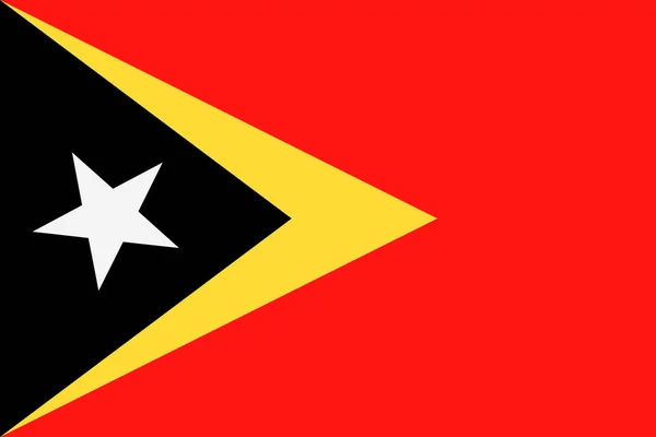 东帝汶国旗矢量平面图标 — 图库矢量图片
