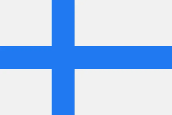 Finland flagga vektor Flat ikonen — Stock vektor