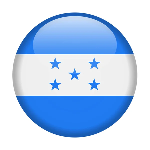 Bandera de Honduras Vector Icono redondo — Archivo Imágenes Vectoriales