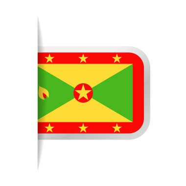Grenada bayrağı vektör yer imi simgesi