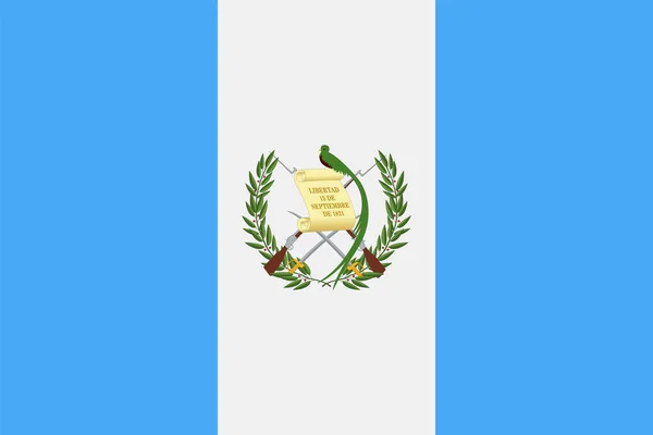 Guatemala Bandera Vector Icono plano — Archivo Imágenes Vectoriales
