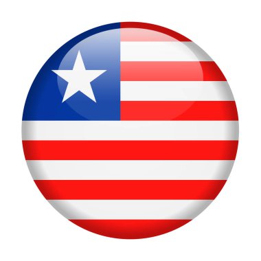 Liberya bayrağı vektör yuvarlak simge