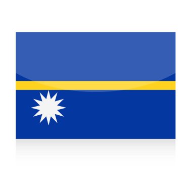 Nauru bayrak vektör simgesi