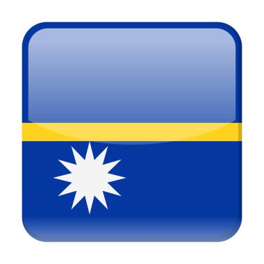 Nauru bayrak vektör kare simgesi