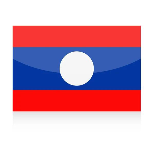 Laos Flag Vector Icon — Stock Vector