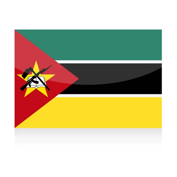 Moçambique Bandeira Vector Icon — Vetor de Stock