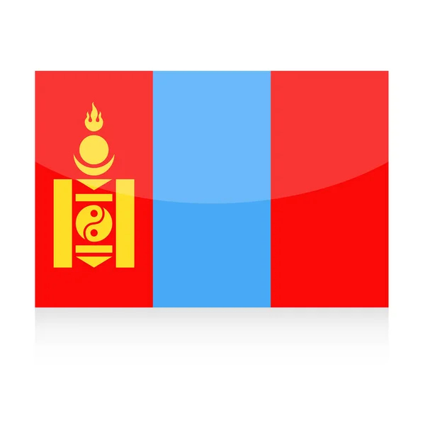 Mongolia Flag Vector Icon — Stock Vector