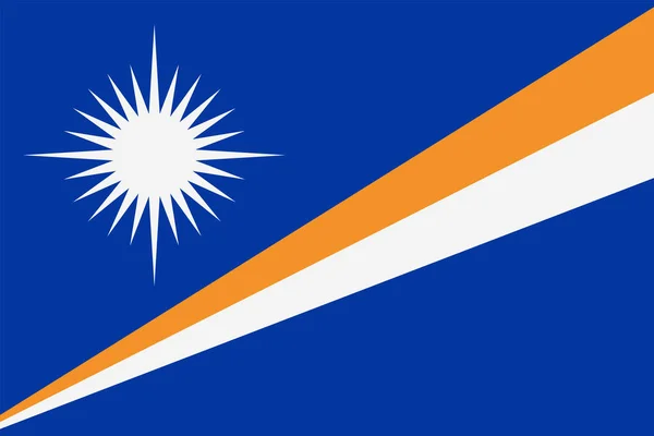 Το εικονίδιο επίπεδη διάνυσμα σημαία Νήσων Μάρσαλ — Διανυσματικό Αρχείο