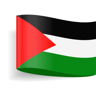Palestine bayrak vektör etiket etiket simgesi