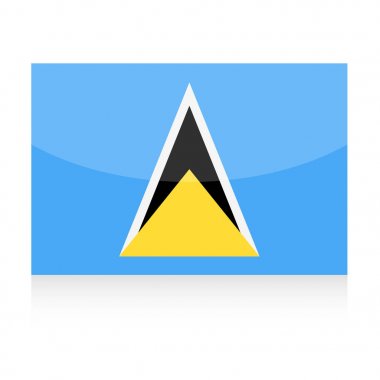 Saint Lucia bayrak vektör simgesi