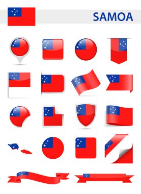 Samoa vektör olarak ayarlanmış