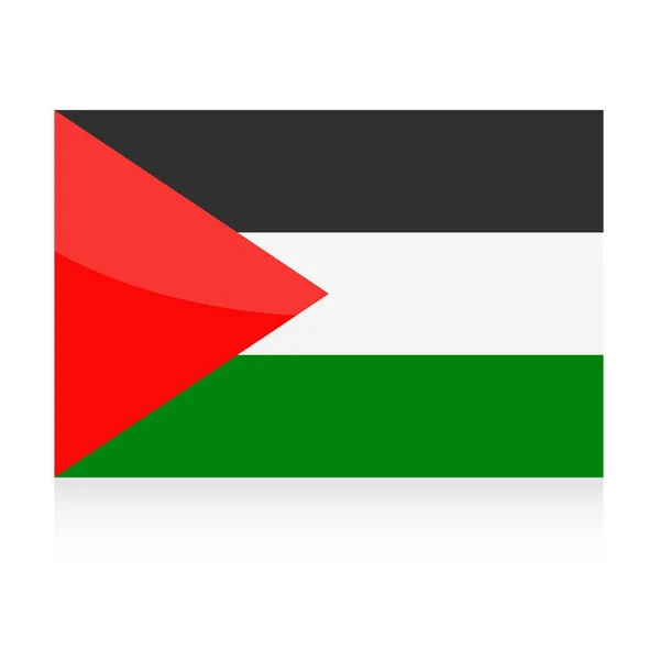 Palestine Flag Vector Icon — Stock Vector