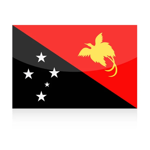 Papua New Guinea Flag Vector Icon — Stock Vector