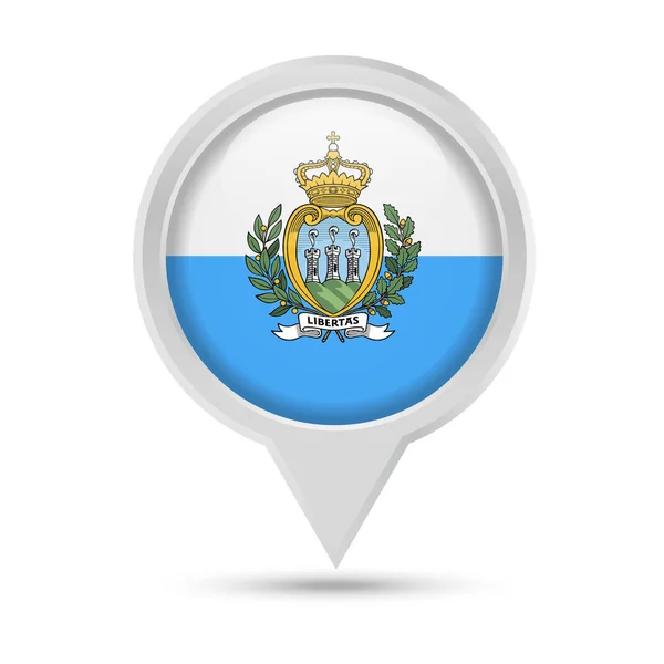 Векторная икона флага Сан-Марино — стоковый вектор
