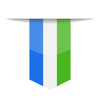 Sierra Leone bayrak vektör yer işareti simgesi