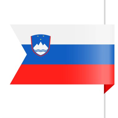 Slovenya bayrağı vektör yer imi simgesi