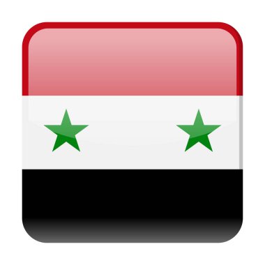 Suriye bayrağı vektör kare simgesi