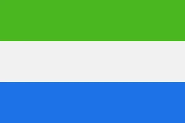 塞拉利昂国旗矢量平面图标 — 图库矢量图片