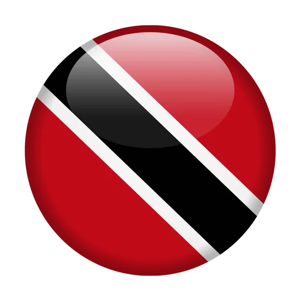 Trinidad and Tobago Flag Vector Round Icon — Stock Vector