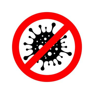 Coronavirus Warling İşareti. 2019-NCoV. Vektör İllüstrasyonu