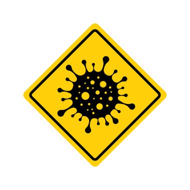 Coronavirus Warling İşareti. 2019-NCoV. Vektör İllüstrasyonu