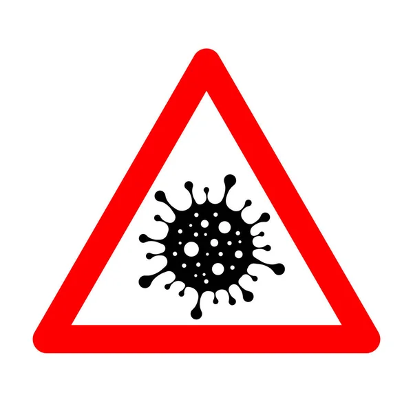 Coronavirus Warling Sign 2019 Ncov Vector Illustration — Stock Vector
