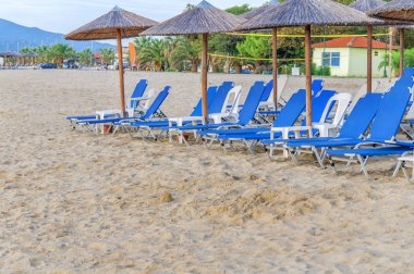 Şezlong plaj zemin üzerine