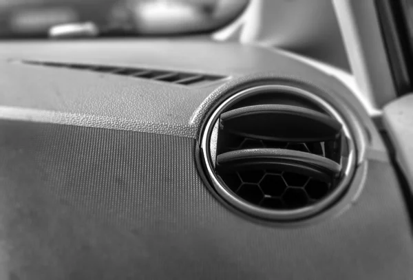 Air ventilation in car close Black and White — Stock Photo, Image