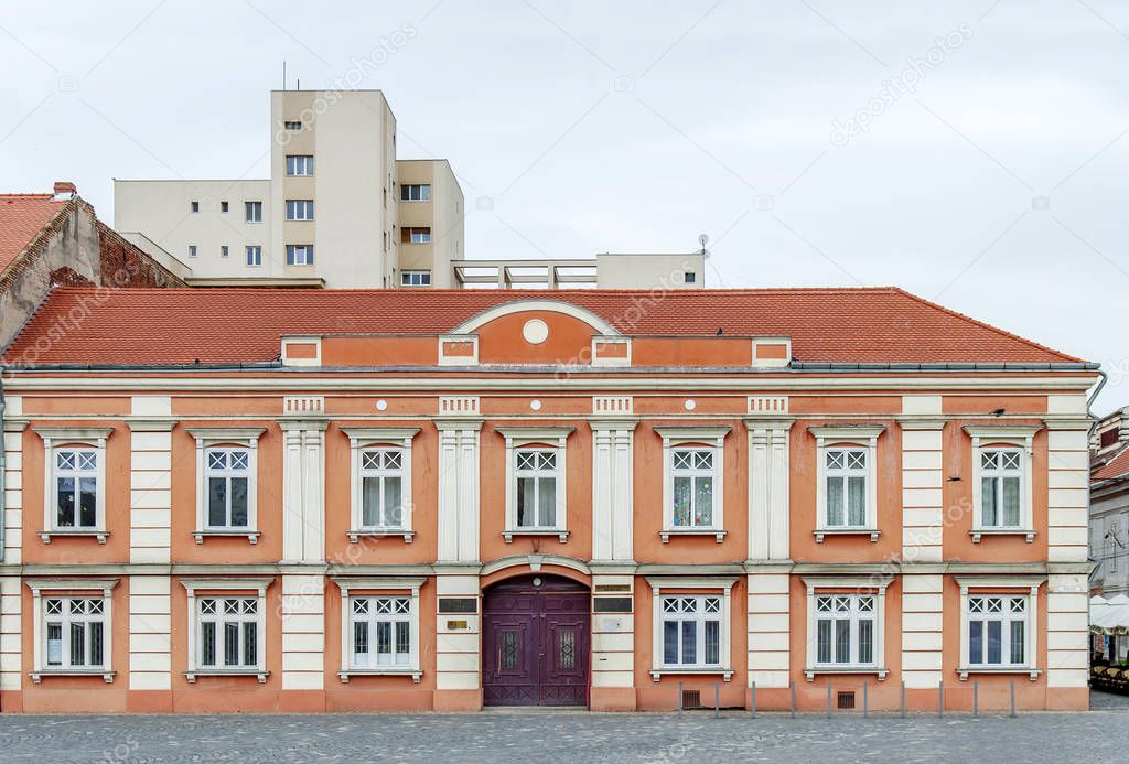 High school on Union Square in Timisoara, Romania