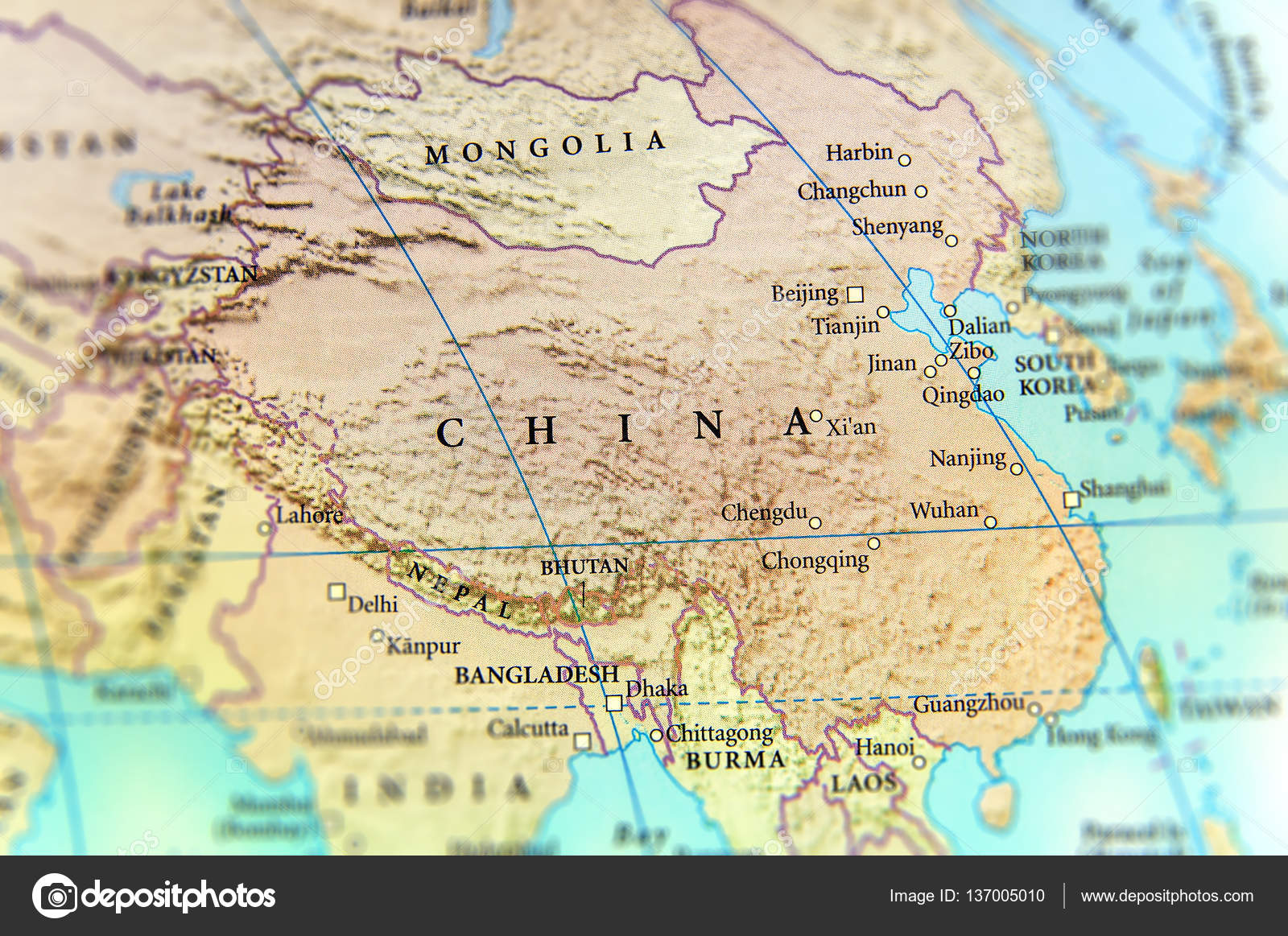Imágenes: china mapa geografico | Mapa geográfico de China país con