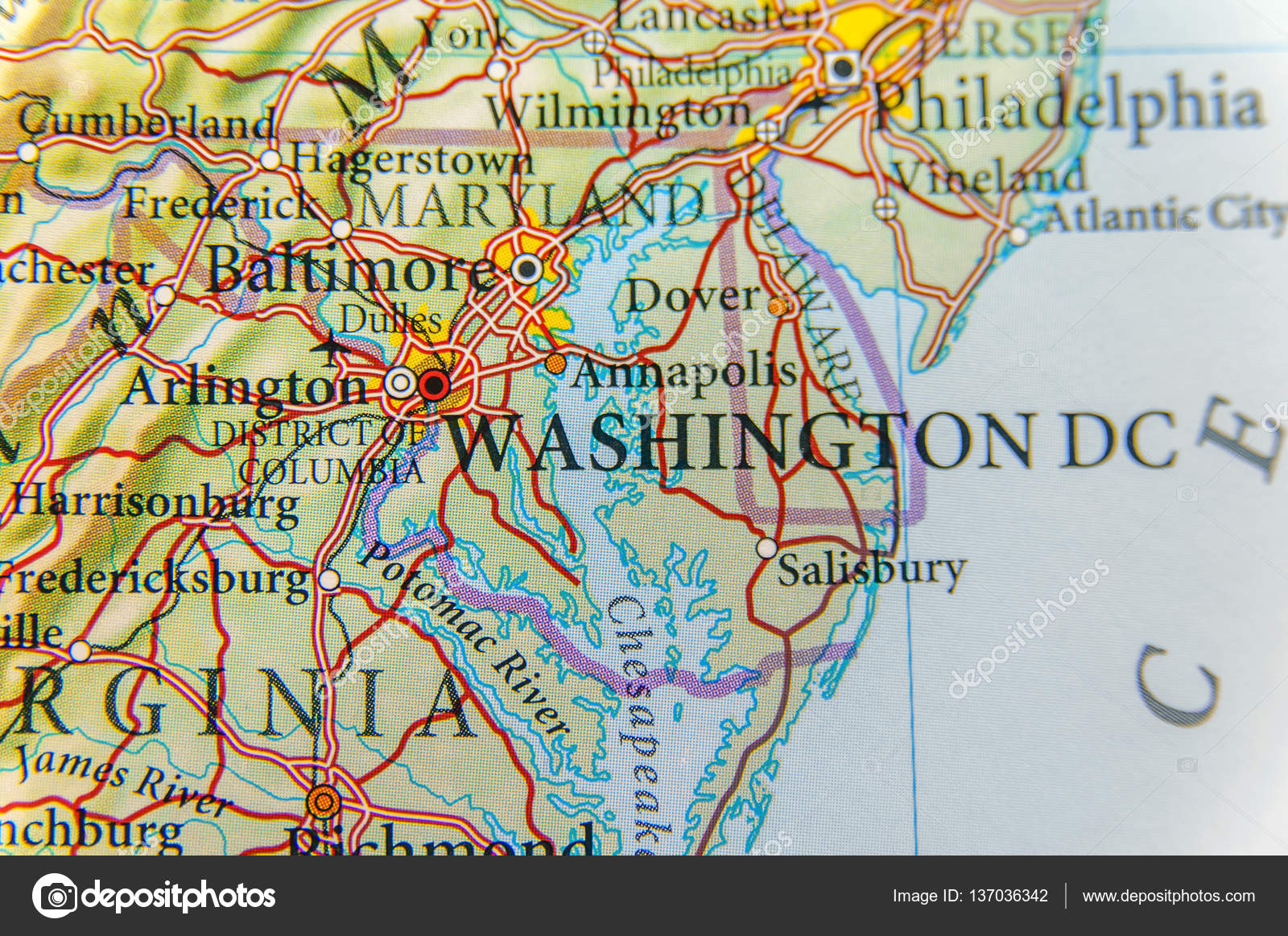 Washington Cartina Geografica - Tomveelers