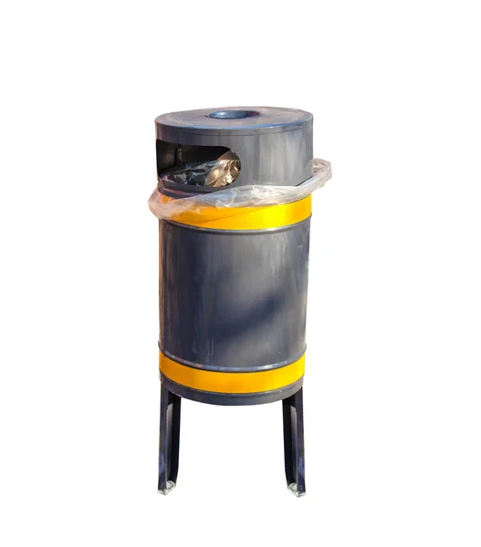 Carácter de gabinete computadora con cubo de basura — Foto de stock