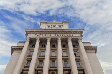 Sofia, Bulgaristan - Ocak 03: Koltuk tek kamaralı Bulgar Parlamentosu (Ulusal Meclisi, Bulgaristan), 03 Ocak 2017 yılında Sofya, Bulgaristan