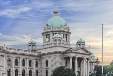 Belgrade, Sırbistan - 25 Mayıs 2017: Üzerinde 25 Mayıs 2017, Millet Meclisi Belgrad, Sırbistan