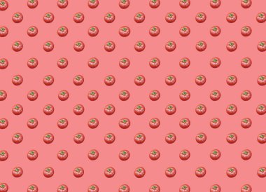 Çok fazla organik sağlıklı taze büyük kırmızı olgun domates üzerinde kırmızı backgr