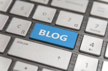 Klavye anahtar girmek ve word Blog düğme modern pc metin iletişimi ile