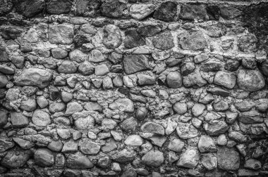 Eski taş çimento B&W malzeme arka plan doku