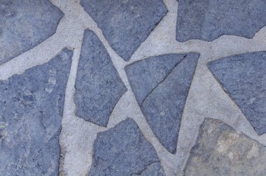 Desen kaldırım taşı döşeli yolu ayrıntılı zemin taş sokak